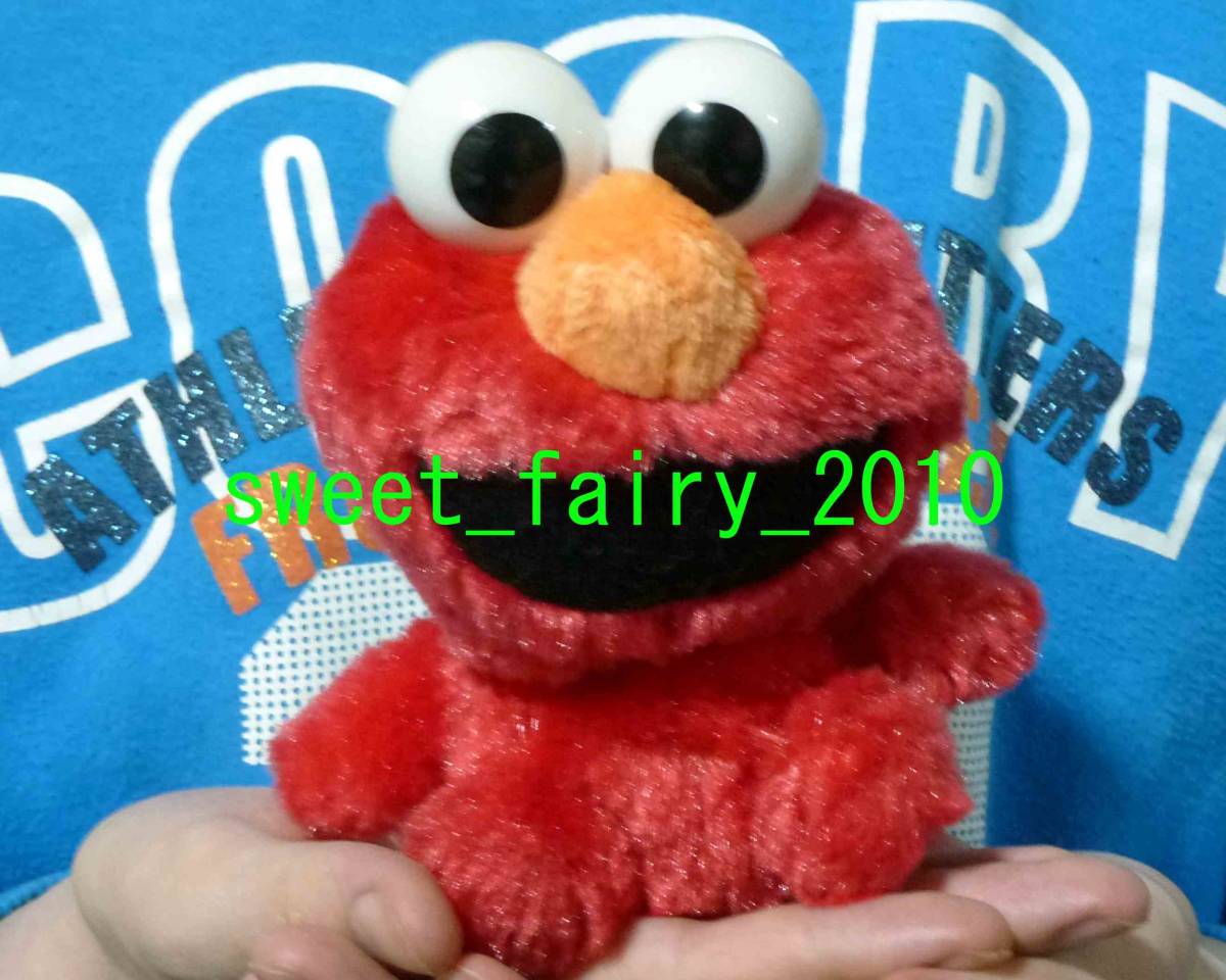  Sesame Street * pretty Elmo soft toy /. seat . style / pretty / outside fixed form postage 220 jpy!