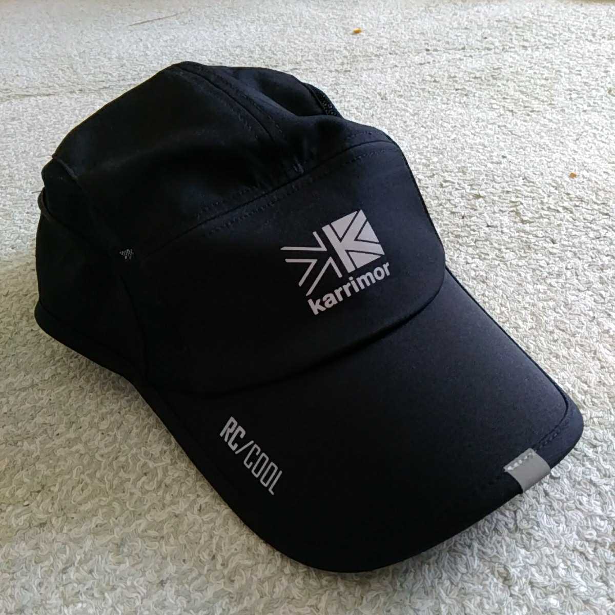 イギリス 英国 カリマー ラン karrimor DRY RACE CAP COOL キャップ 帽子 黒 ブラック 新品未使用_画像1