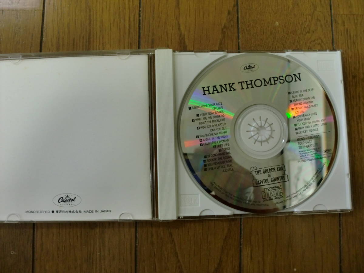 【CD】ハンク・トンプソン HANK THOMPSON 20曲入り　東芝EMI キング・オブ・ウェスタン・スウィング_画像2
