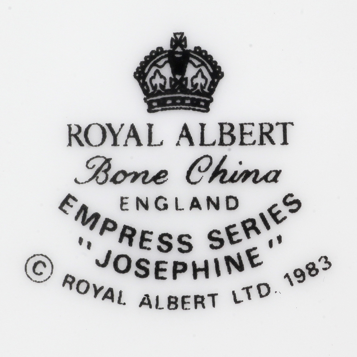 ロイヤルアルバート Royal Albert エンプレスシリーズ　ジョセフィーヌ カップ＆ソーサー 2客 イングランド_画像10