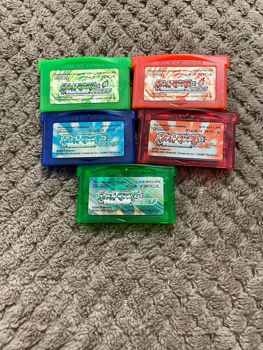 Paypayフリマ ポケットモンスタールビーサファイア ファイアレッド リーフグリーン エメラルド ポケモン Gba ソフト カセット