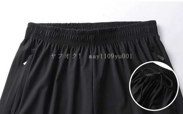 ひんやり 接触冷感 メンズ 半袖 Tシャツ ハーフパンツ 上下セット部屋着ゆったりワイドズボン真夏無地シンプル カラーA [サイズ 色 選択可]_画像7