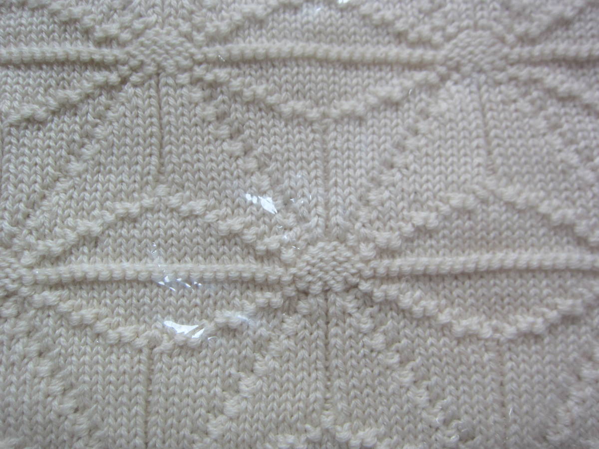  unused kofkcofucu organic cotton flax. leaf pattern knitted afghan blanket blanket baby ... soft all season 