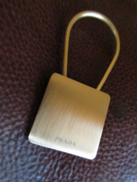  Prada PRADA square metal key holder ( used )