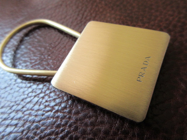  Prada PRADA square metal key holder ( used )