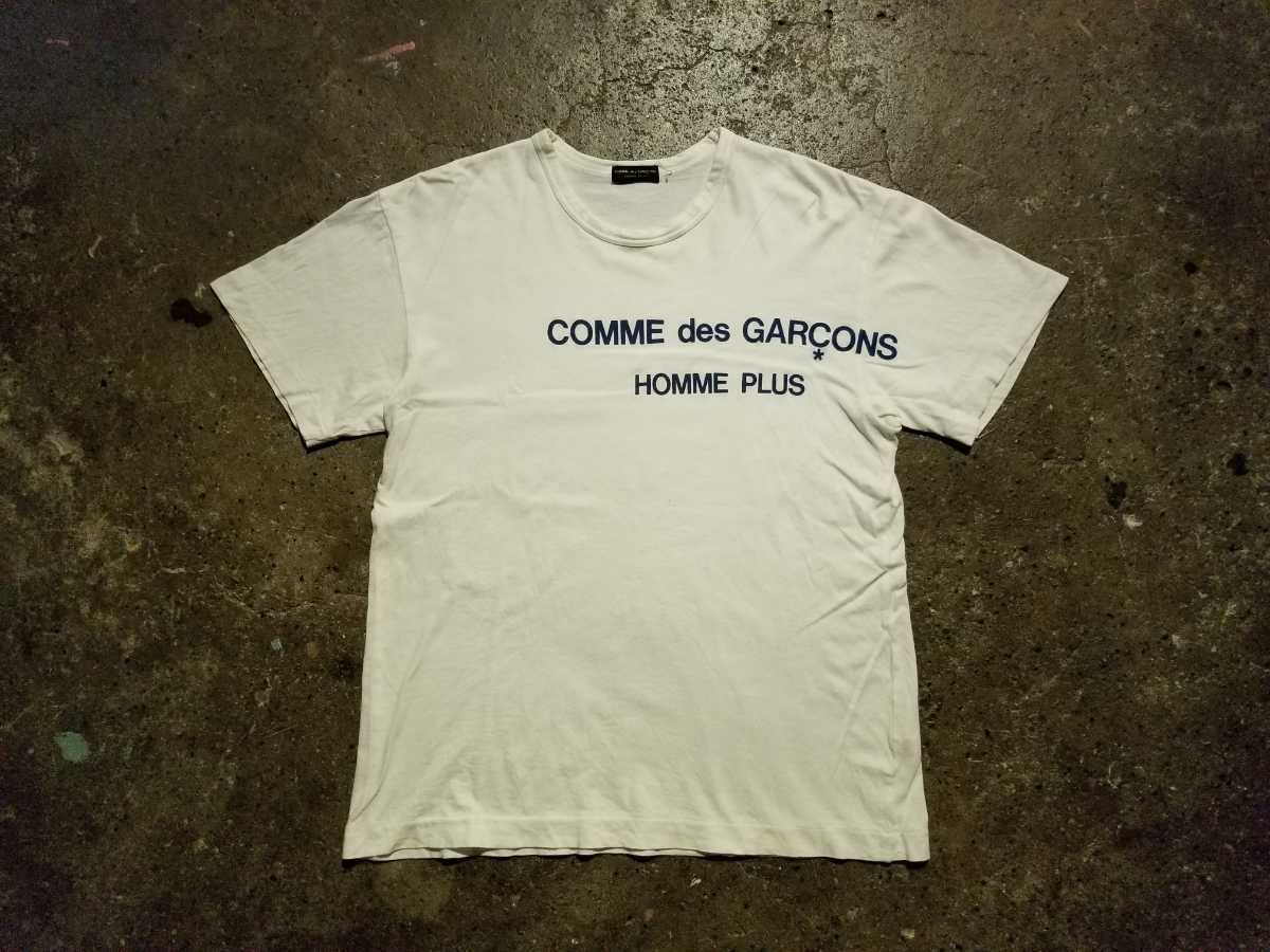 COMME des GARCONS HOMME PLUS AD1996 フロッキーロゴカットソー 96aw 97ss 90s コムデギャルソンオムプリュス_画像1