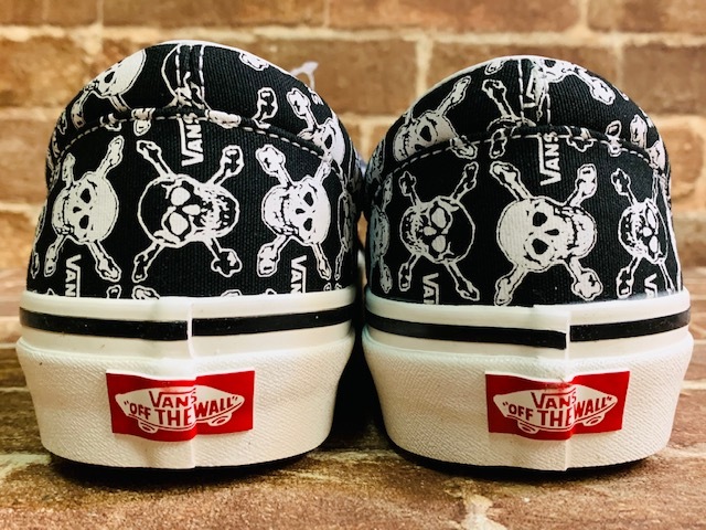 ★新品/USA企画！バンズ.VANS.スカル.総柄.エラ.箱付き.スニーカー.27,5cm.アメカジバイカーロック.70年代ビンテージ西海岸サーフスタイル_画像6