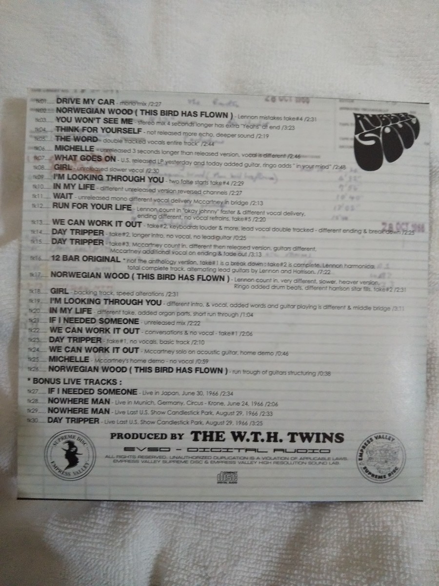 Paypayフリマ The Beatlesラバーソウル ザ セッションズ 紙ジャケcd Paypayフリマ The Beatlesラバーソウル ザ セッションズ 紙ジャケcd