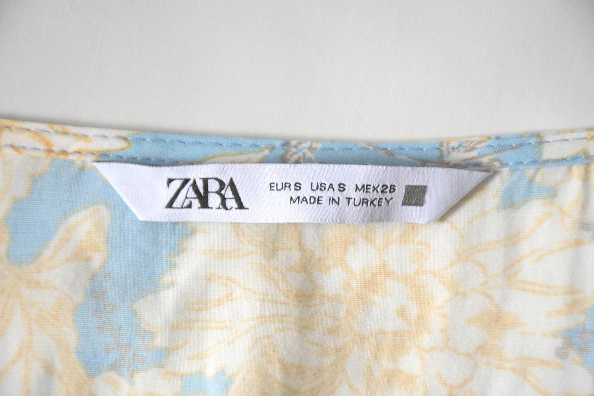 美品ZARA:フラワープリントドレス/ロングワンピース/ザラ/サイズS_画像3