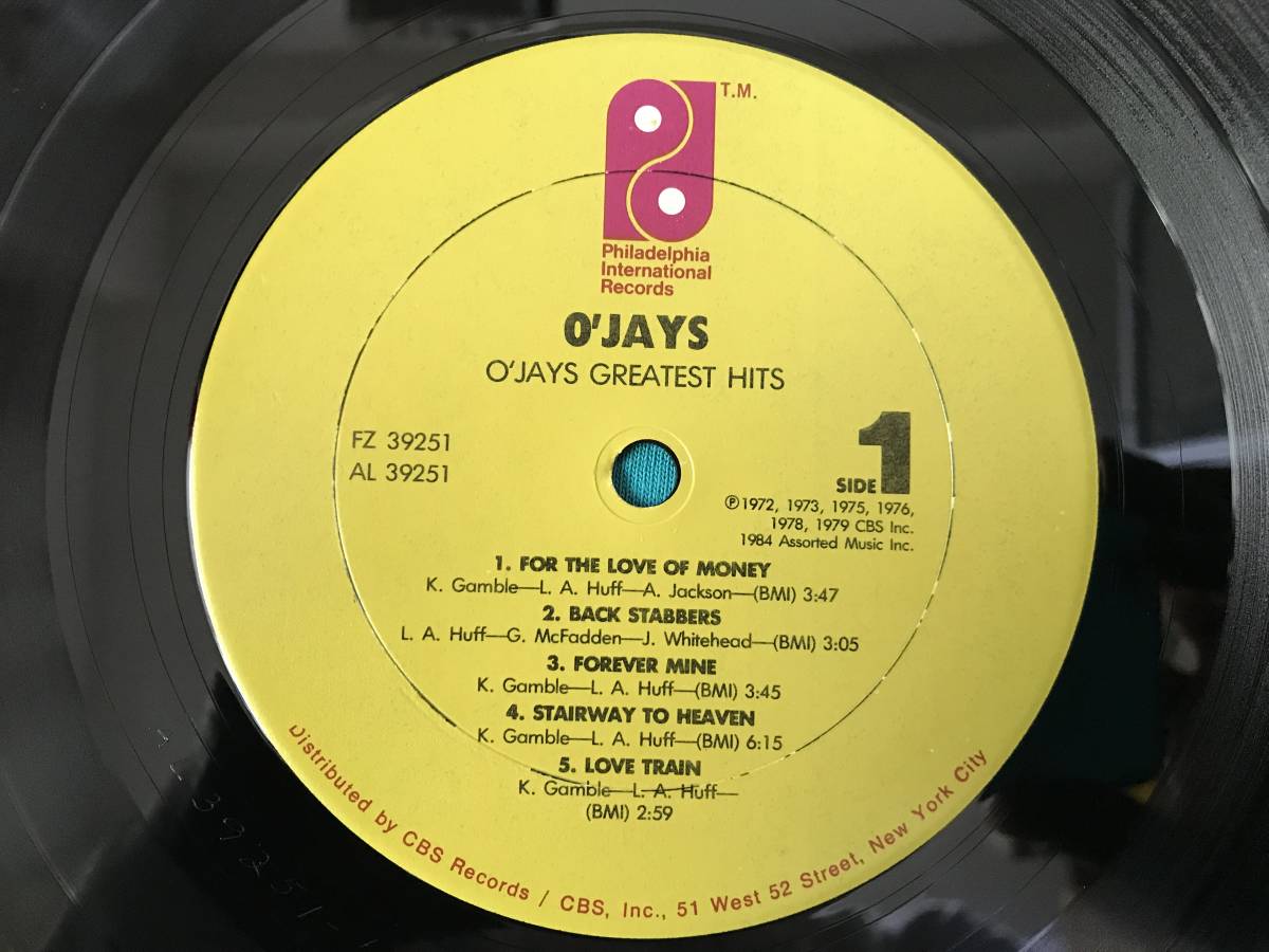 LP●The O'Jays Greatest Hits US盤FZ39251_画像3