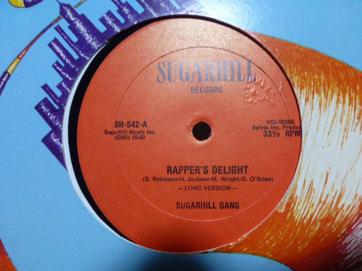 【1ST赤ラベル/us original】sugarhill gang/rapper's delight_画像1