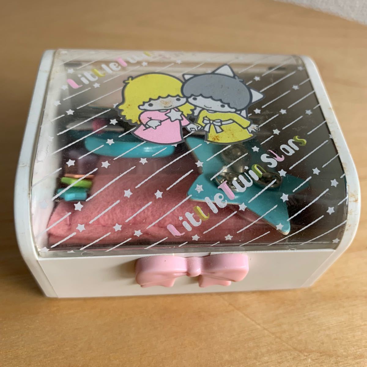 キキララ(リトルツインスターズ)ソーイングBOX 1976年サンリオ【懐かしグッズ】 専門 キキララ リトルツインスターズ ソーイングボックス キャラクターグッズ