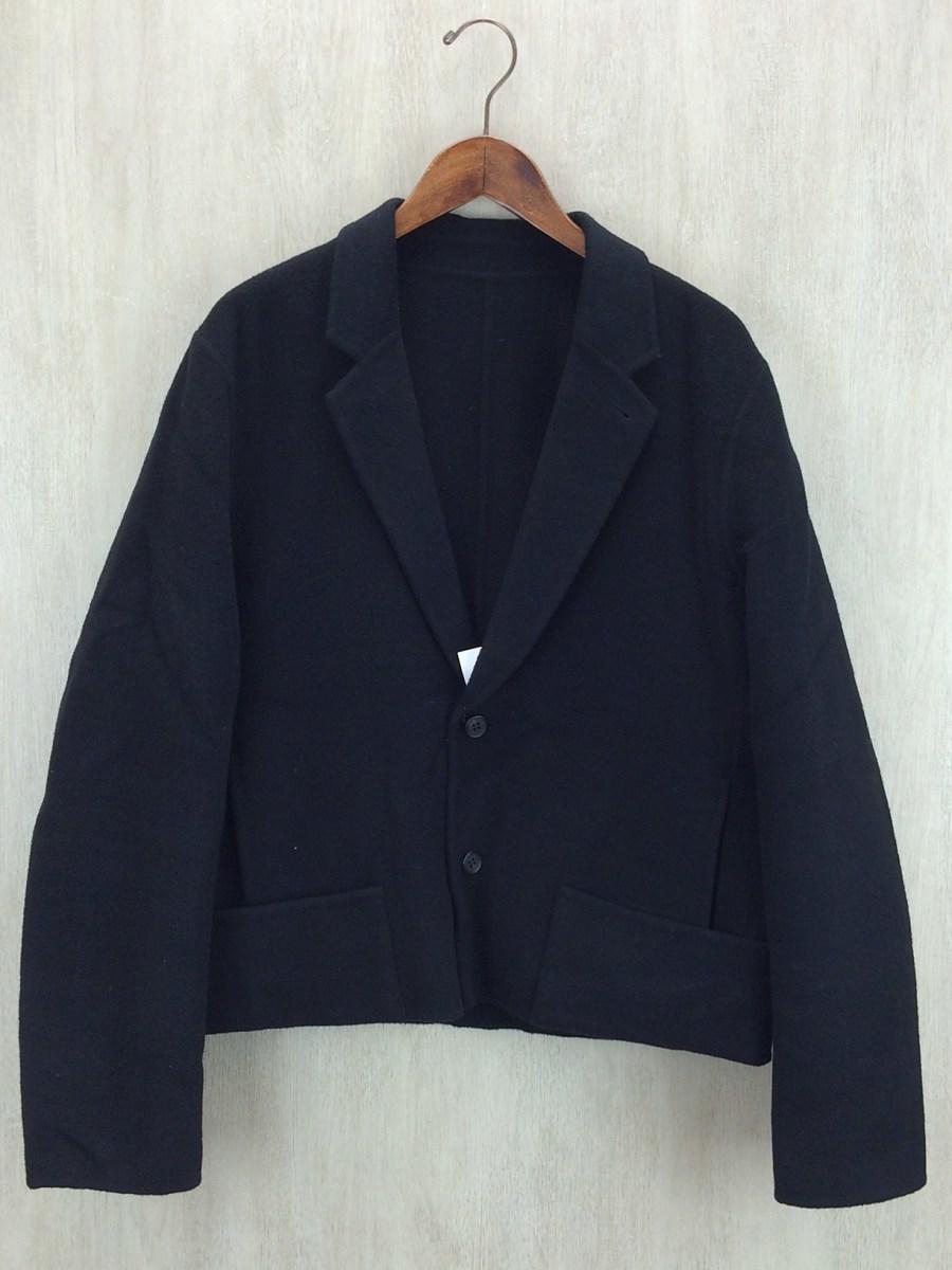 30%OFF (L) ATELIER BETON COMFORTABLE REVER JACKET アトリエベトン ショート ジャケット ウール カシミヤ ブラック 黒 ブルゾン コート