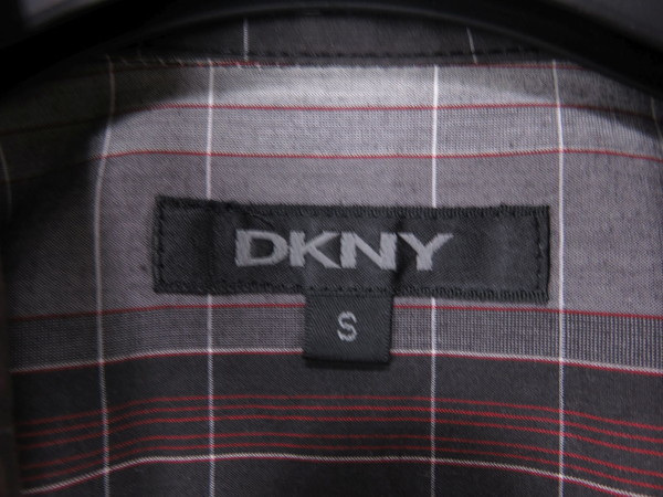 DKNY 　ダナキャランニューヨーク　チェック柄 　半袖シャツ　M_画像3
