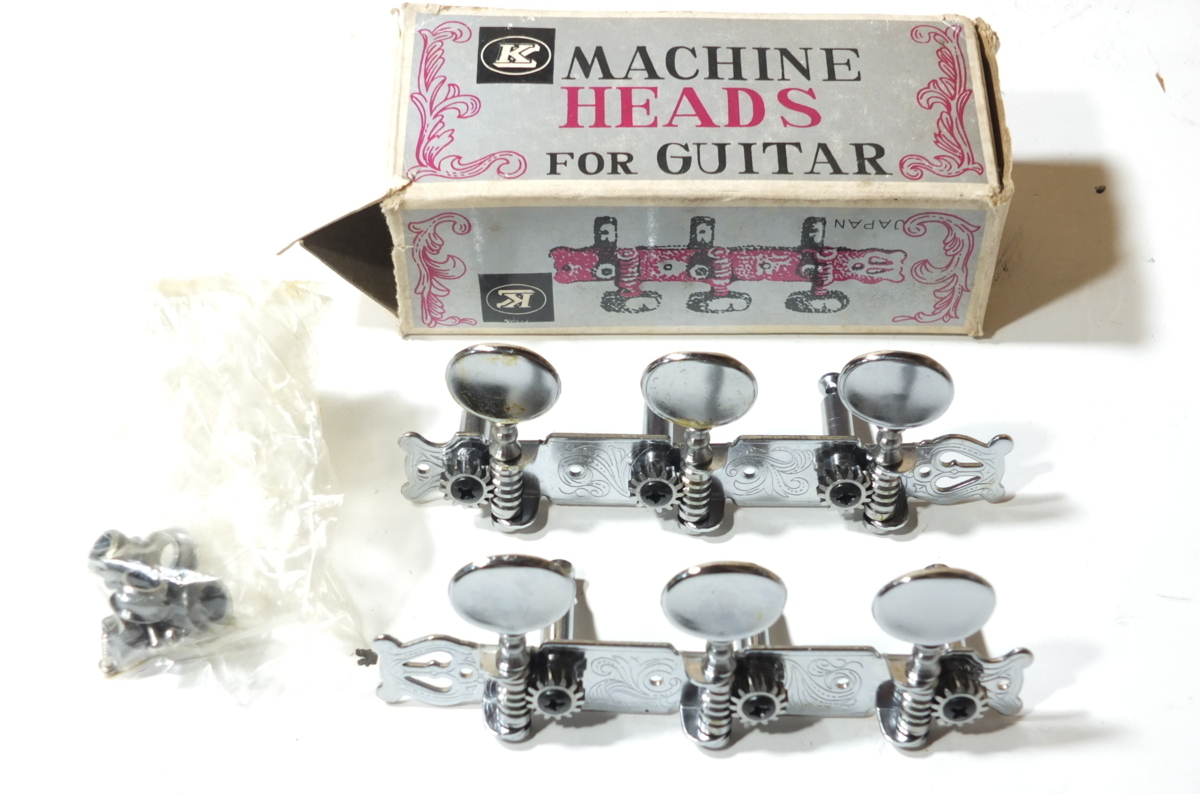 【q0691n】キクタニ MACHINE HEADS FOR GUITAR クラシックギター用ペグ3種 箱付き 楽器 器材 格安スタート_画像1