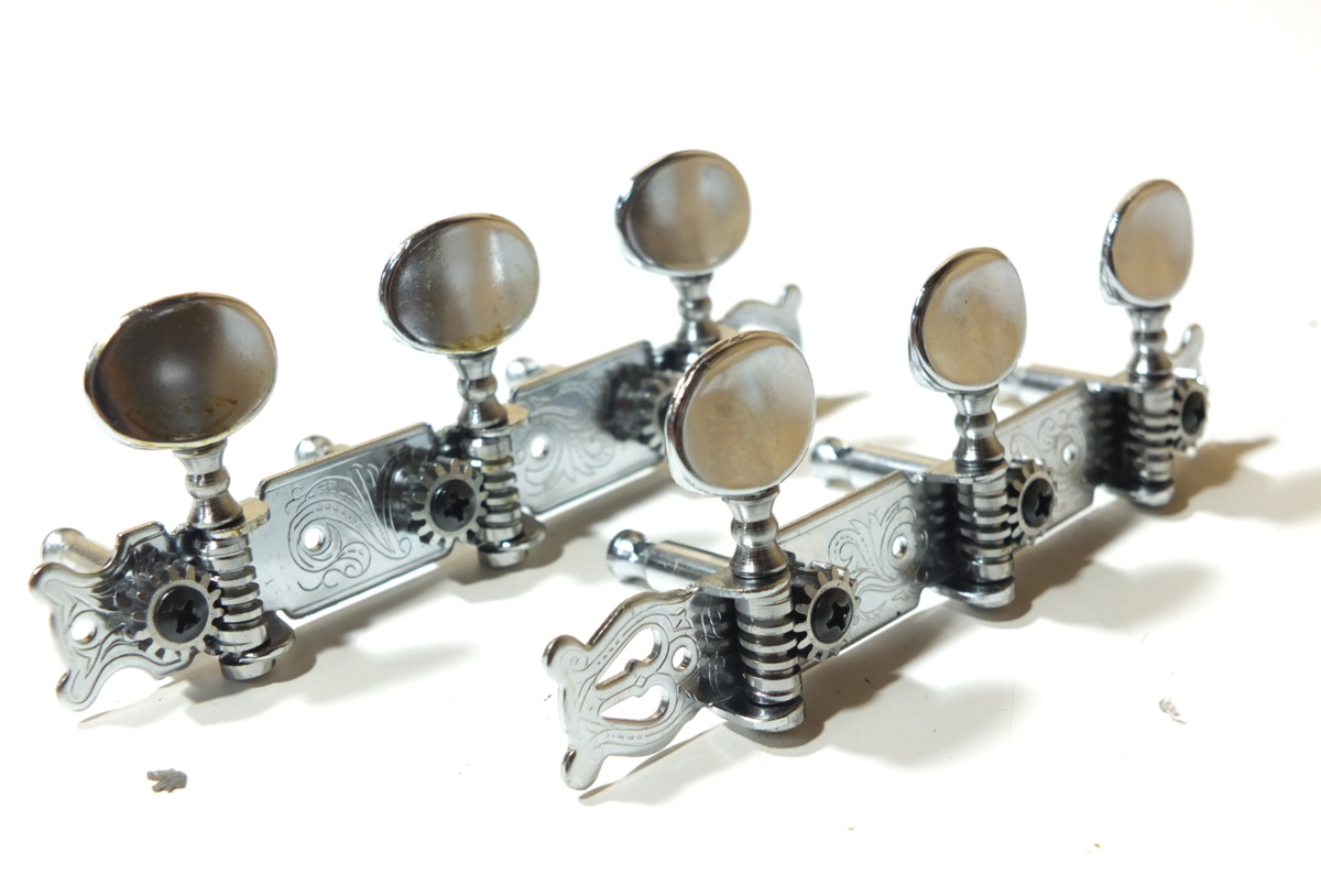 【q0691n】キクタニ MACHINE HEADS FOR GUITAR クラシックギター用ペグ3種 箱付き 楽器 器材 格安スタート_画像2