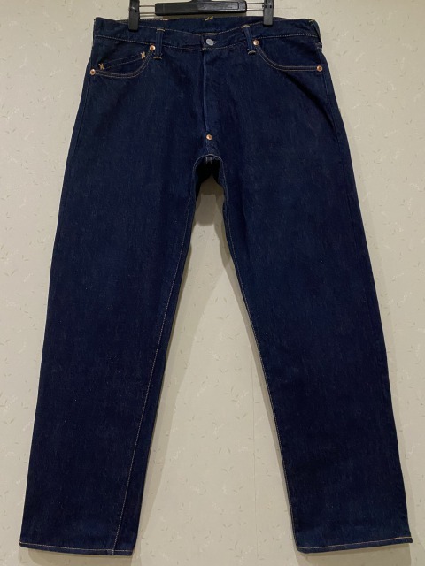 年中無休】 恵美寿神頭 新 ※EVISU LOT BJBA.F 36 濃紺 デニムパンツ 注目の Evisu ジーンズ 日本製 Japan in made エビス 36×36 デニム/ジーンズ