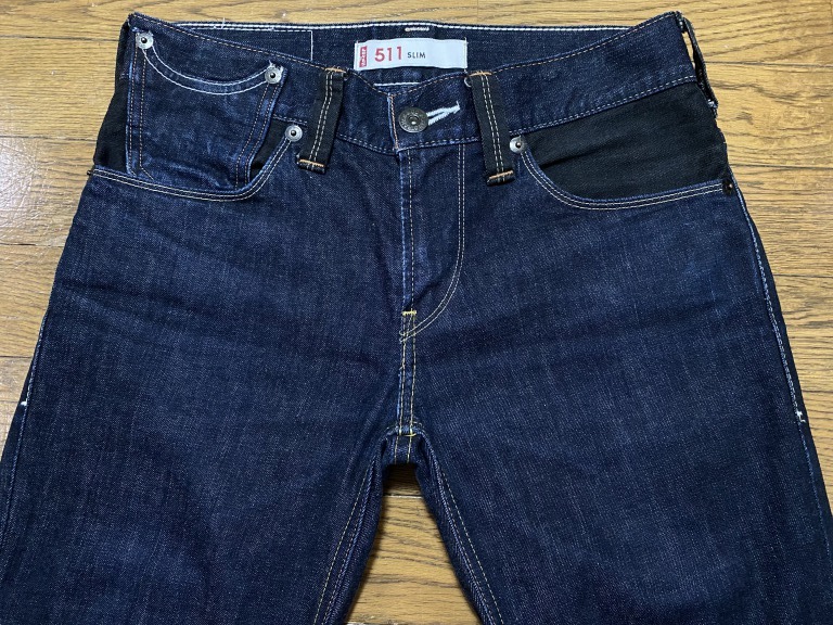 ※LEVI'S リーバイス LOT 511 SLIM ブラックパッケージ ストレッチ デニムパンツ 濃紺 3０ 　　　　　　 　　 BJBA.F_画像5