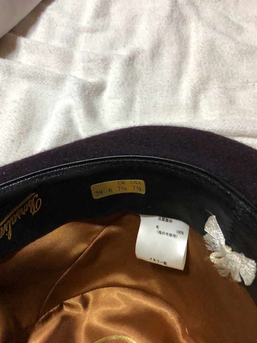貴重 美品 キムタク着 私物 300個限定 CA4LA×Borsalino ダブルハット