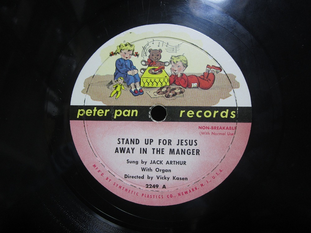 ★☆SP盤レコード STAND UP FOR JESUS AWAY IN THE MANGER / JESUS CALLS US NOW THE DAY IS OVER JACK ARTHUR 蓄音機用 中古品☆★[3382]_画像1