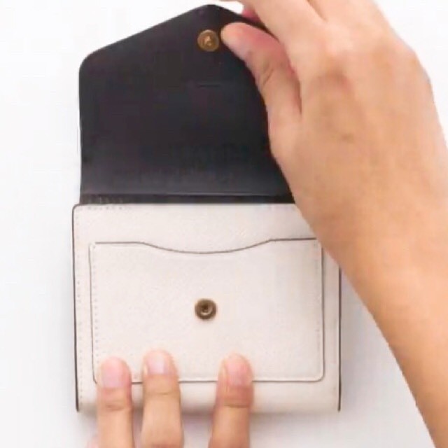 【ミニ財布】コーチ新品ウィン スモールウォレット カラーブロック ベージュ COACH 財布
