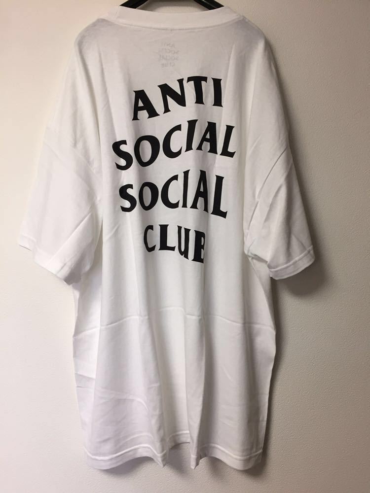 Anti Social ファッション通販 Club 正規 USA製 Logo Tee オーバーサイズ Tシャツ 黒 XXL 送料無料カード決済可能 assc 白
