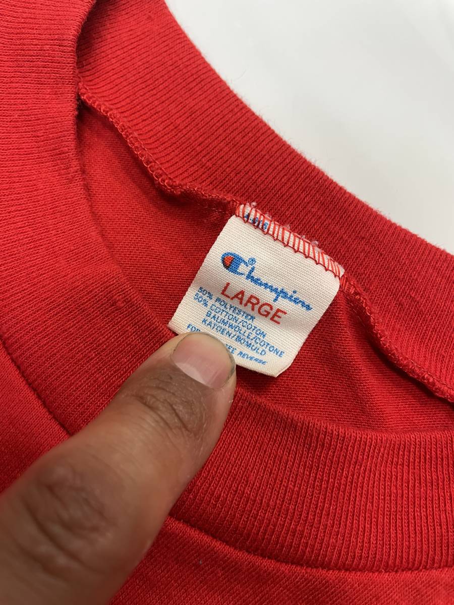 古着 3057 Lサイズ champion チャンピオン Tシャツ ビンテージ オリジナル vintage 70 80 90 old オールド USA カレッジ ロゴ キャラ _画像5