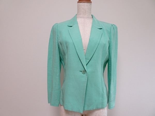 #snc U by Ungaro Ungaro linen jacket flax . emerald green 38 green series lady's [664654]