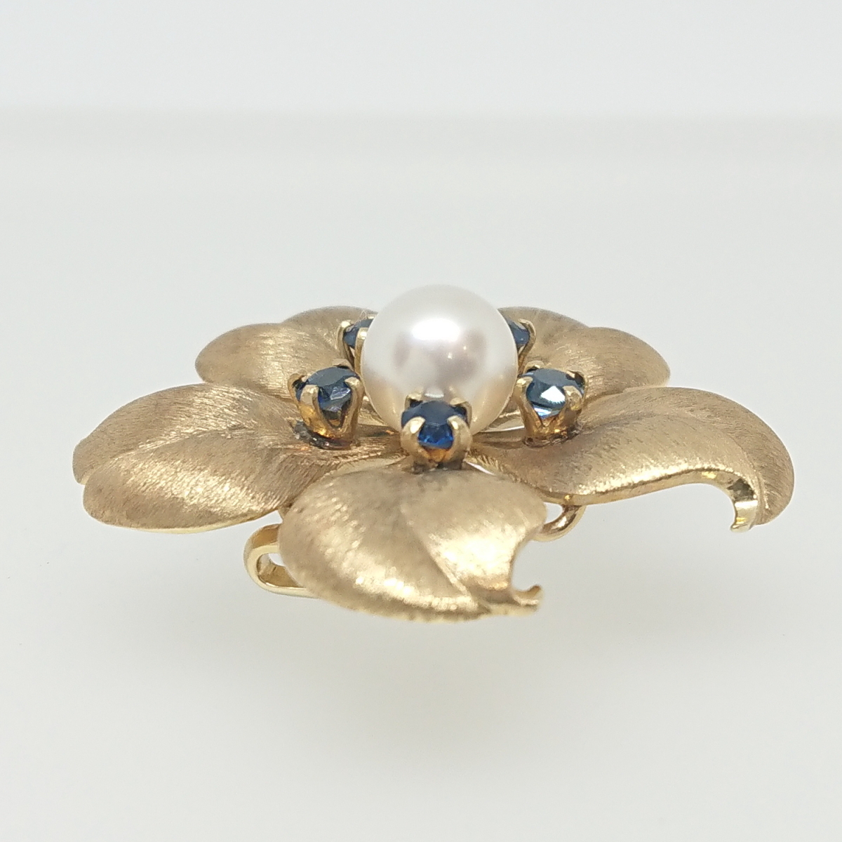 MIKIMOTO ミキモト ペンダントトップ サファイア パール K14YG