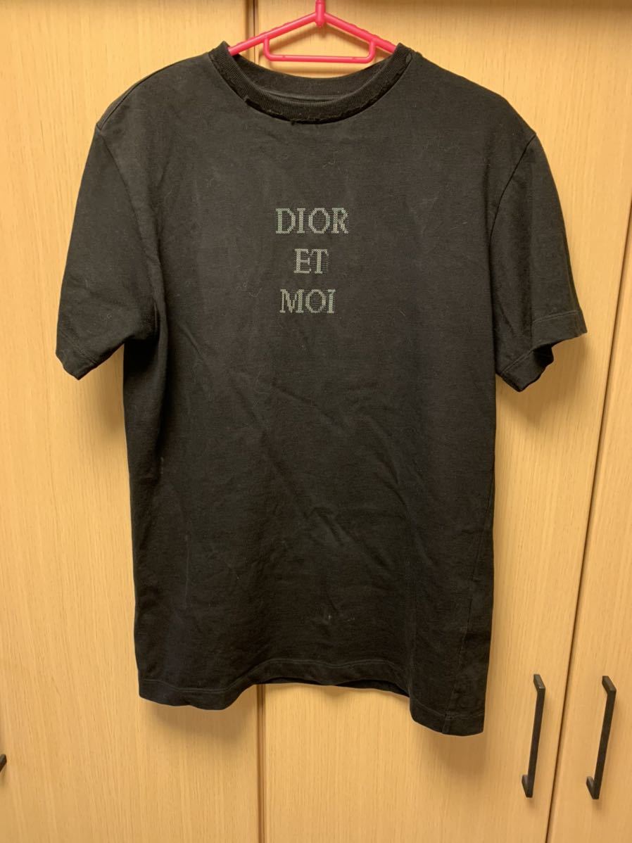 正規 19SS DIOR ディオール KIM JONES キムジョーンズ DIOR ET MOI スパンコール ロゴ Tシャツ XS 933J604A0554_画像2