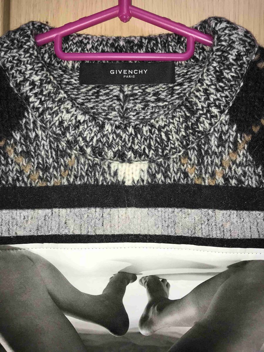 正規 13AW GIVENCHY ジバンシー ジバンシィ ラムレザー レザー切替