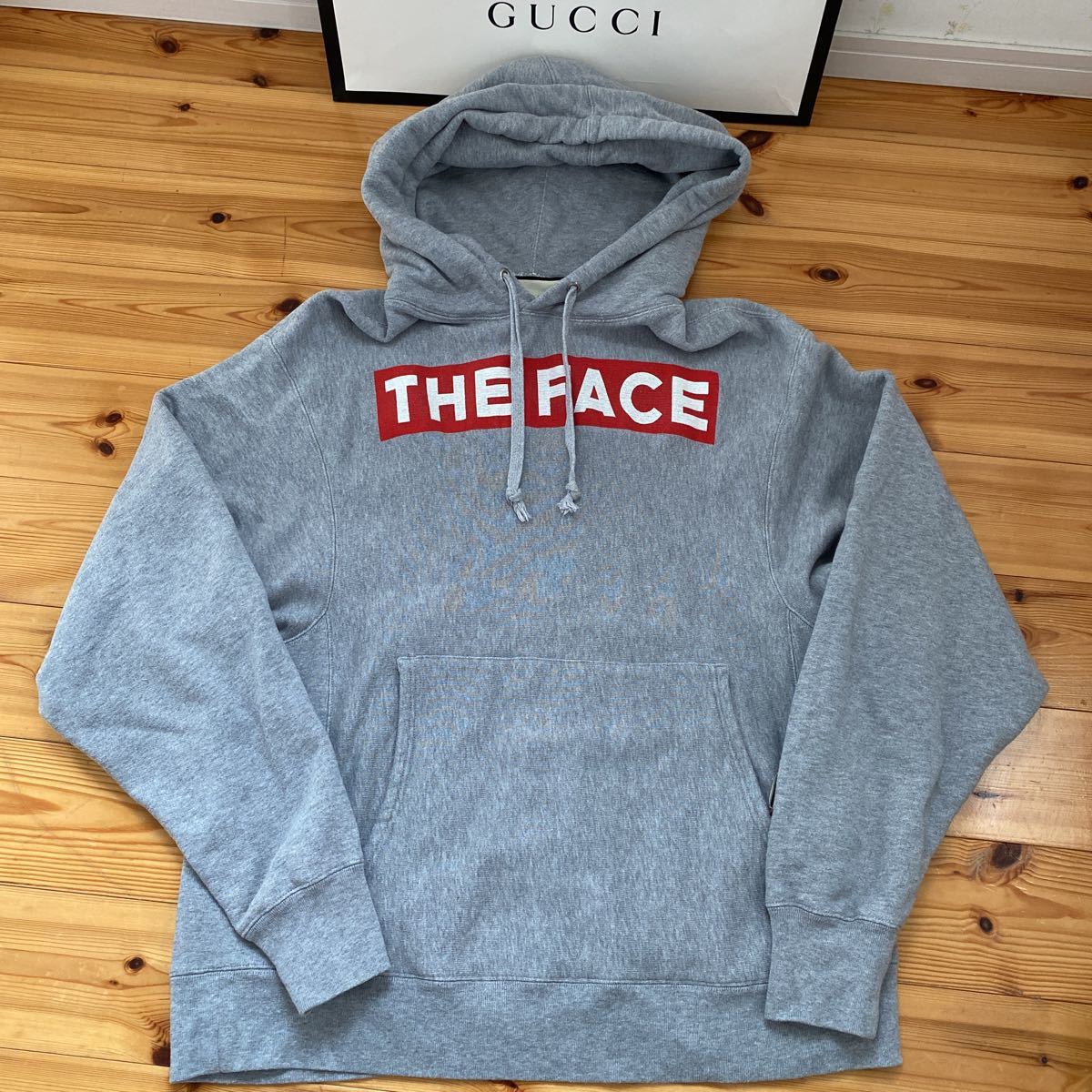 GUCCI☆グッチ☆2020FWコレクションモデル!! THE FACEプリントコットンスウェットパーカー!!レアモデル!!美品_画像6