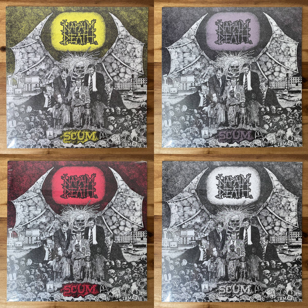 Napalm Death「Scum」FDR アナログLPレコード 未開封 2012年再発盤 全4