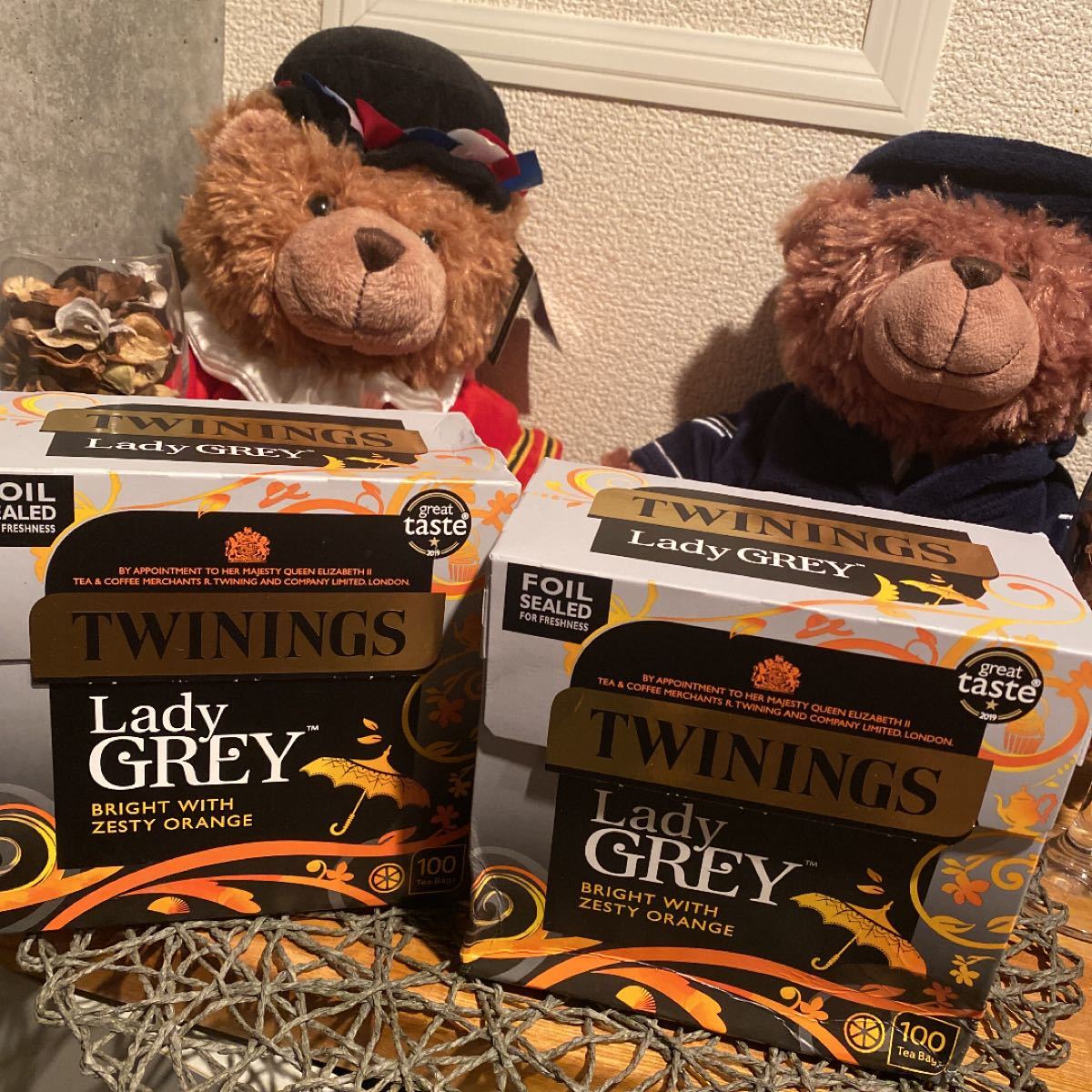 イギリス購入　紅茶　日本未入荷　Twinings レディグレイ　オレンジ