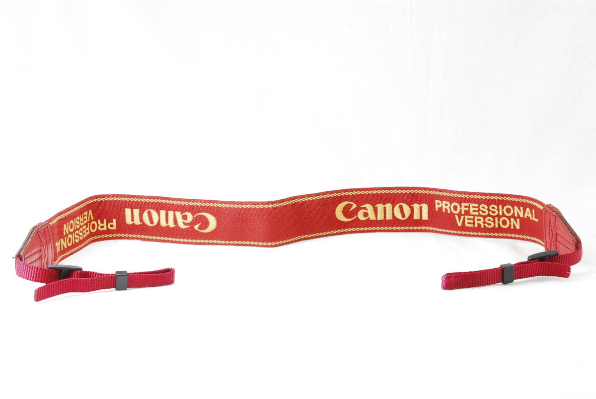 貴重 Canon キヤノン プロストラップ カメラ CPS 赤色×金色(ゴールド)刺繍文字 PROFESSIONAL VERSION プロスト  ボディ用 ストラップ