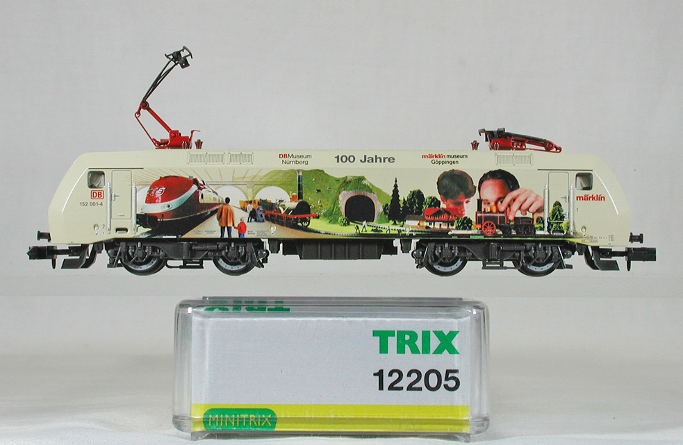 MINITRIX #12205 ＤＢ-ＡＧ（ドイツ鉄道） ＢＲ１５２型電気機関車　ニュールンベルグ交通博物館１００周年記念
