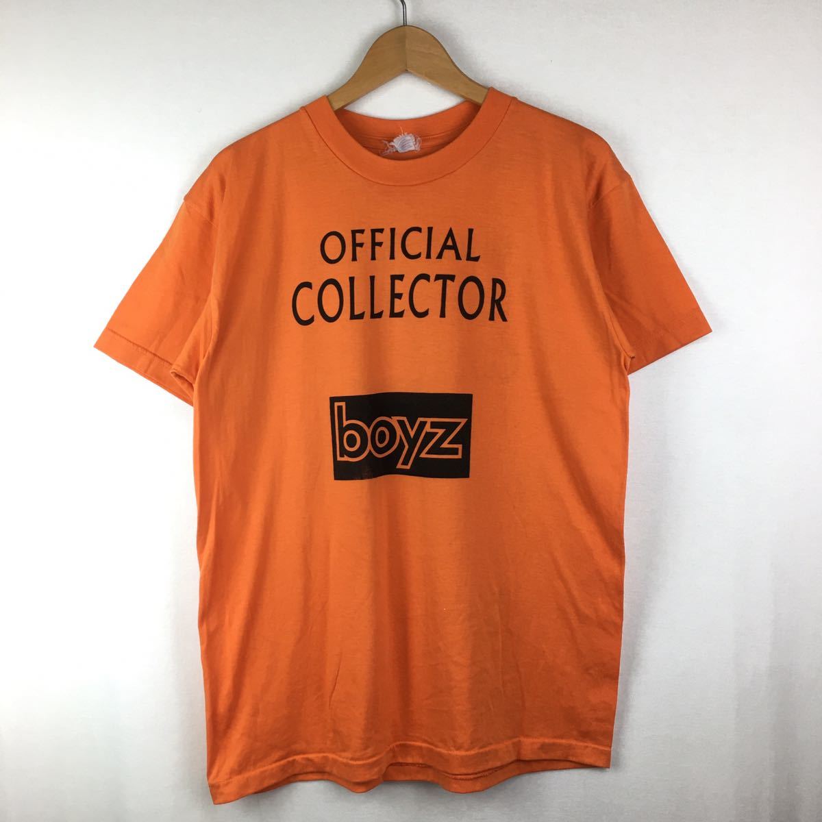Vintage 80s【UK Virgin】Megastores Official Collector Boyz ヴィンテージ Tシャツ L ポルトガル製 ヴァージン レコード ユーロ 古着_画像2