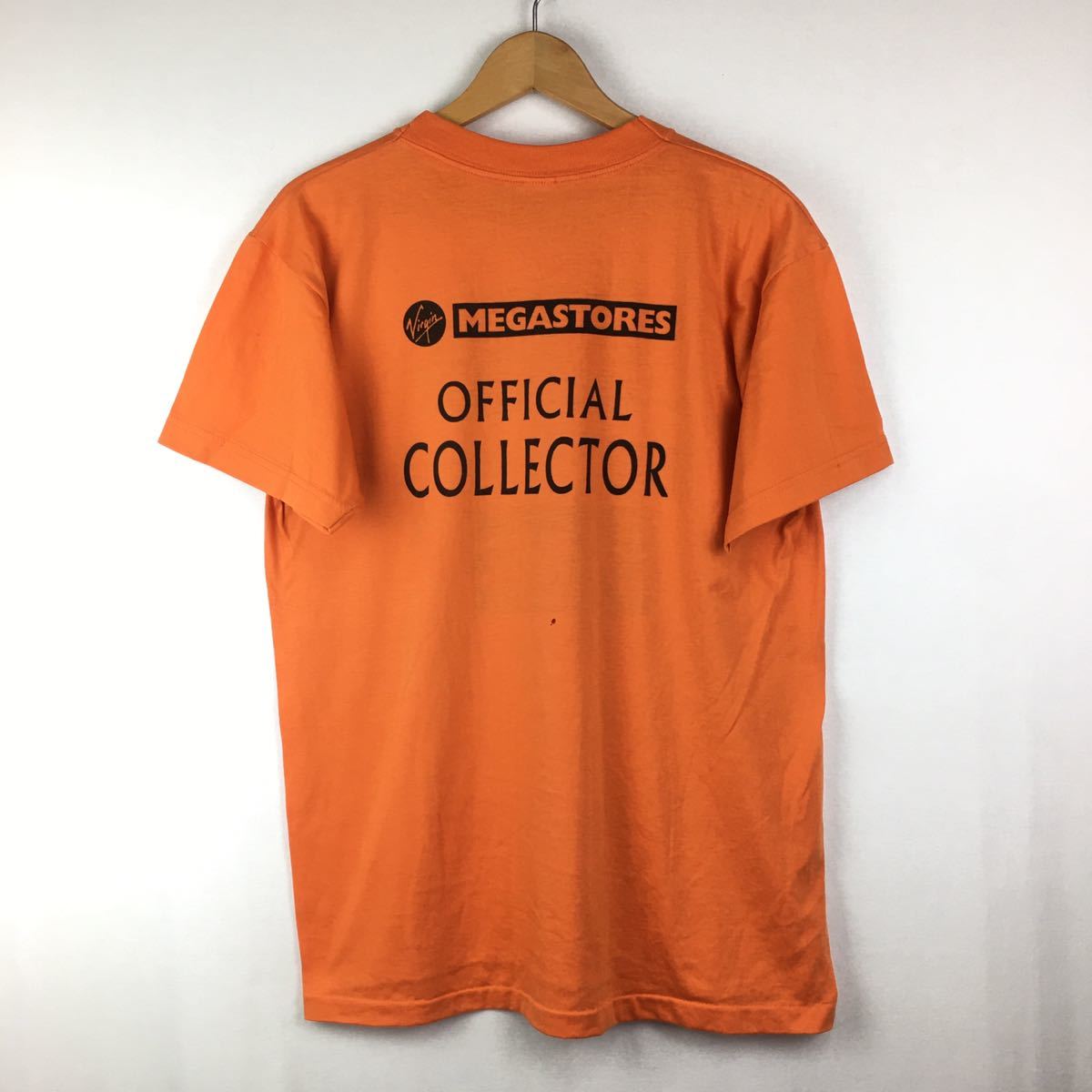 Vintage 80s【UK Virgin】Megastores Official Collector Boyz ヴィンテージ Tシャツ L ポルトガル製 ヴァージン レコード ユーロ 古着_画像3