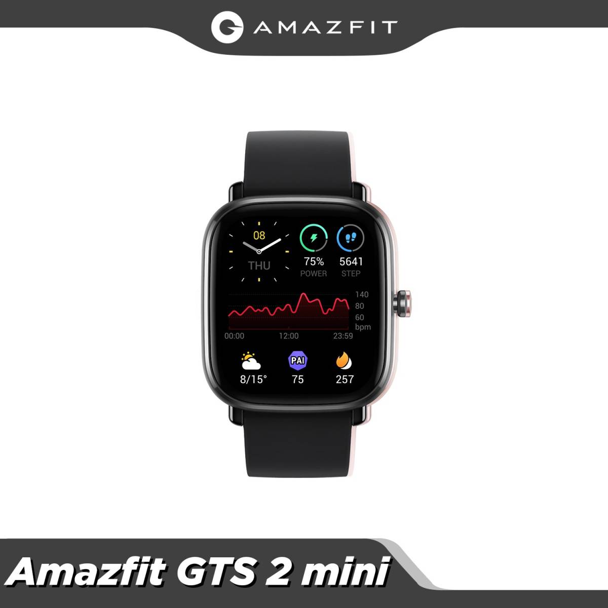 グローバルバージョンAMAZFIT GTS 2ミニGPSスポーツスマートウォッチBLUETOOTH 5.0女性サイクル追跡14日バッテリ寿命アンドロイド