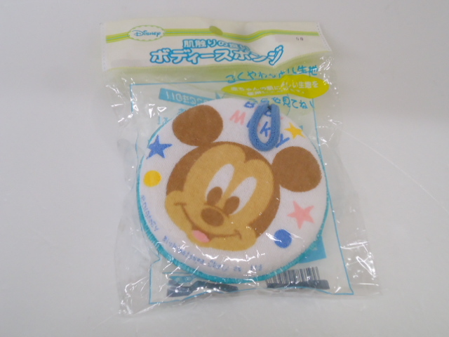 [KCM]bby-58* new goods unused * Disney Mickey body sponge baby bathing supplies goods for baby 