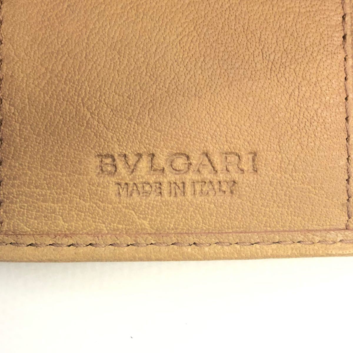 日本製】 パスポートカバー 未使用保管 美品 レザー BVLGARI 【未使用