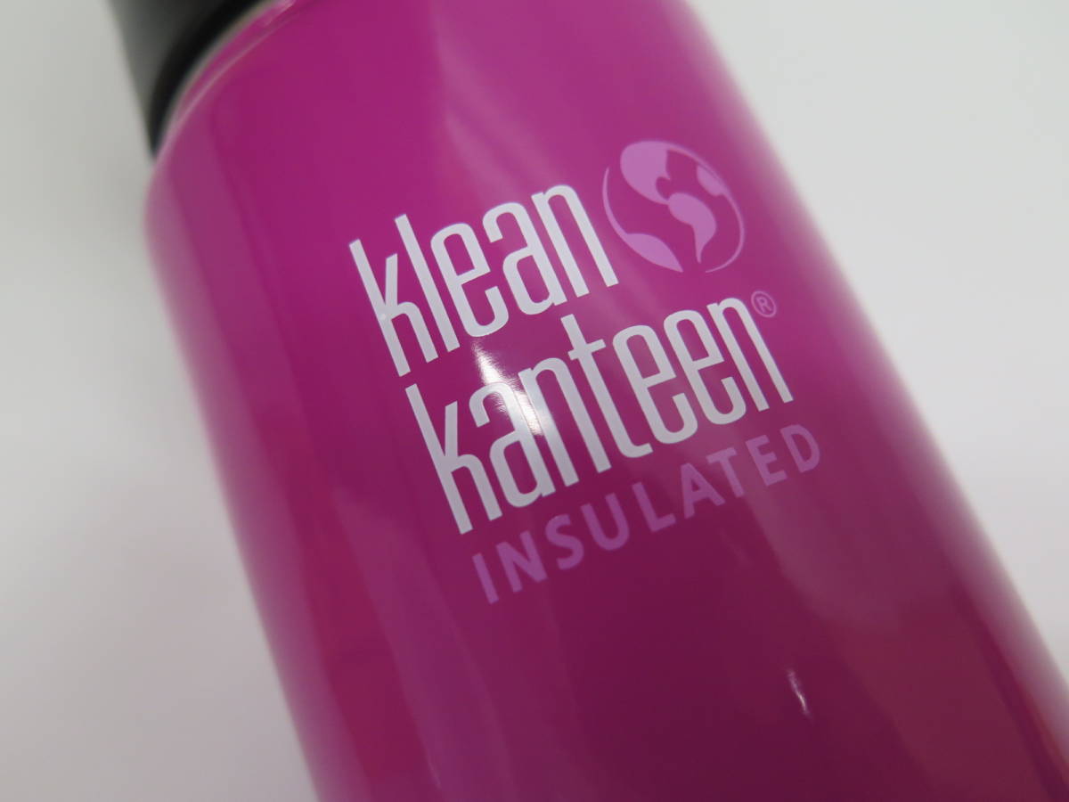 ⑪未使用保管品　klean kanteen カンティーン　ワイドインスレート　16oz 473ml　ワイルドオーキッド（ピンク系）漏れ防止カフェキャップ_画像3