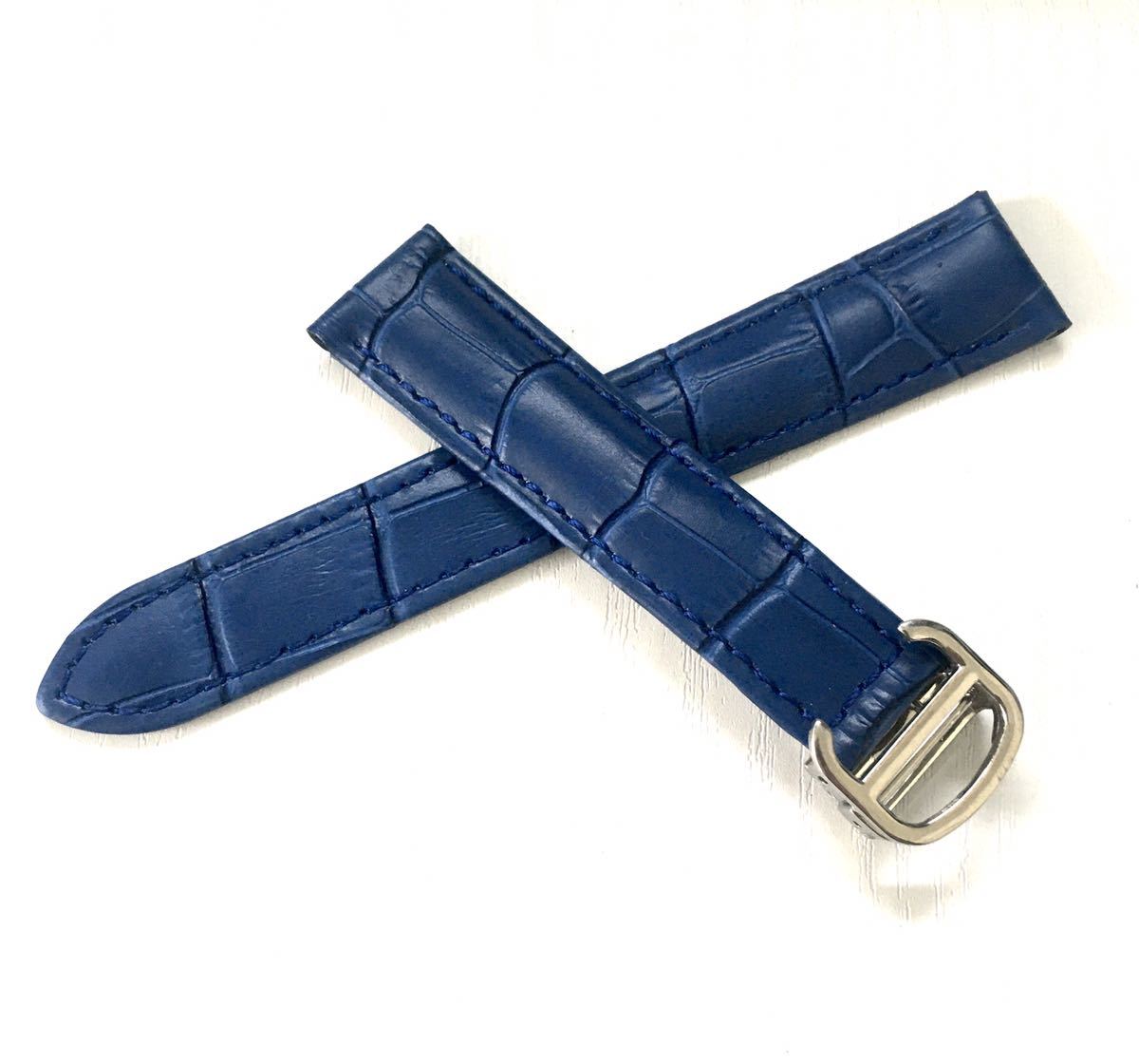 18mm 腕時計 社外品 ベルト ブルー 青 【対応】カルティエ 18mm 腕時計 社外品 ベルト ブルー 青 【対応】カルティエ