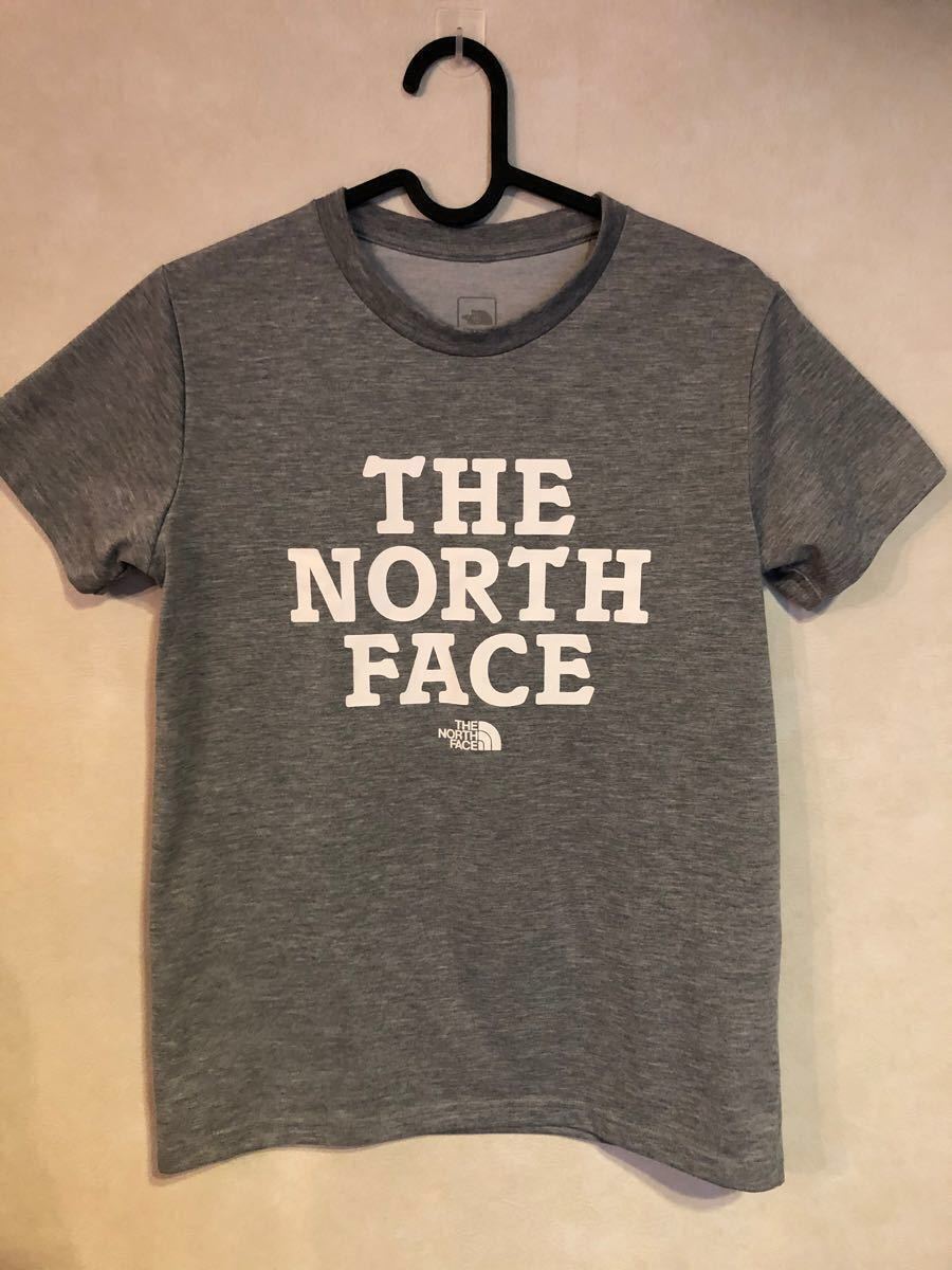 ノースフェイス　ロゴTシャツ　半袖Tシャツ　美品　レディースMサイズ 子供服　キッズ　グレー　North Face 