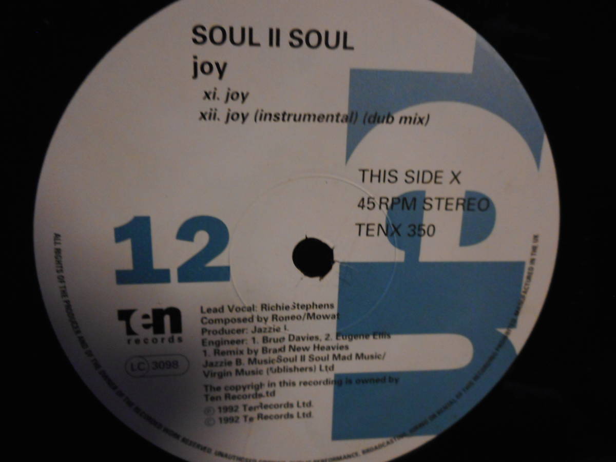 【アシッドジャズ 12inch】soulⅡsoul / joy アナログ soul2soul_画像5