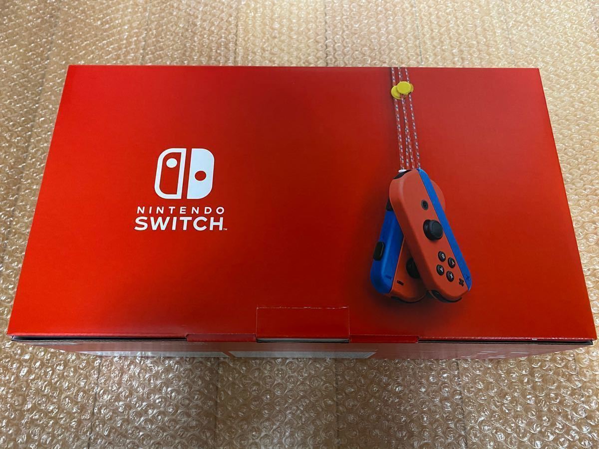 【新品未開封・保証付き】Nintendo Switch ニンテンドースイッチ Switch本体 マリオレッド×ブルー セット　