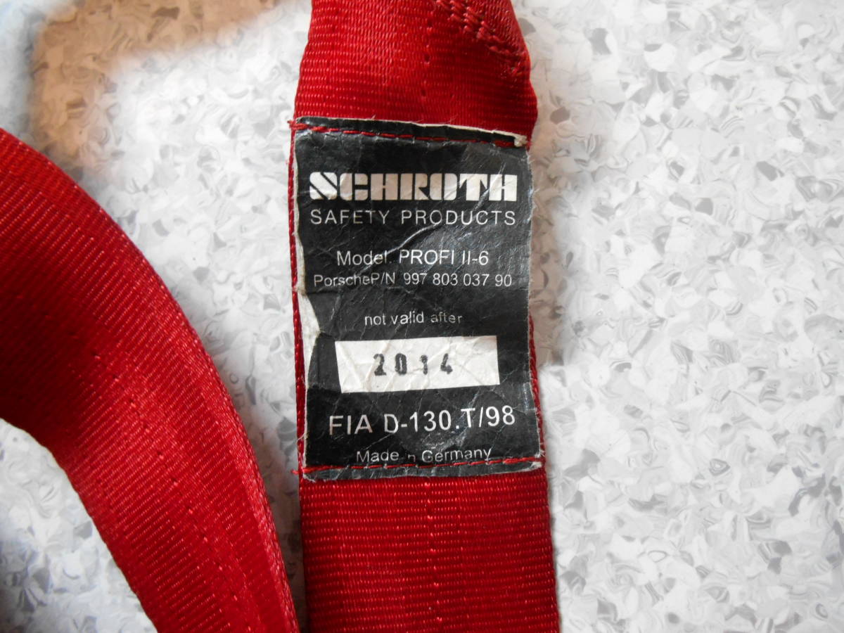 SCHROTH シュロス 純正OP ポルシェ 911 997 GT3 RS シートベルト 6点式 _画像4