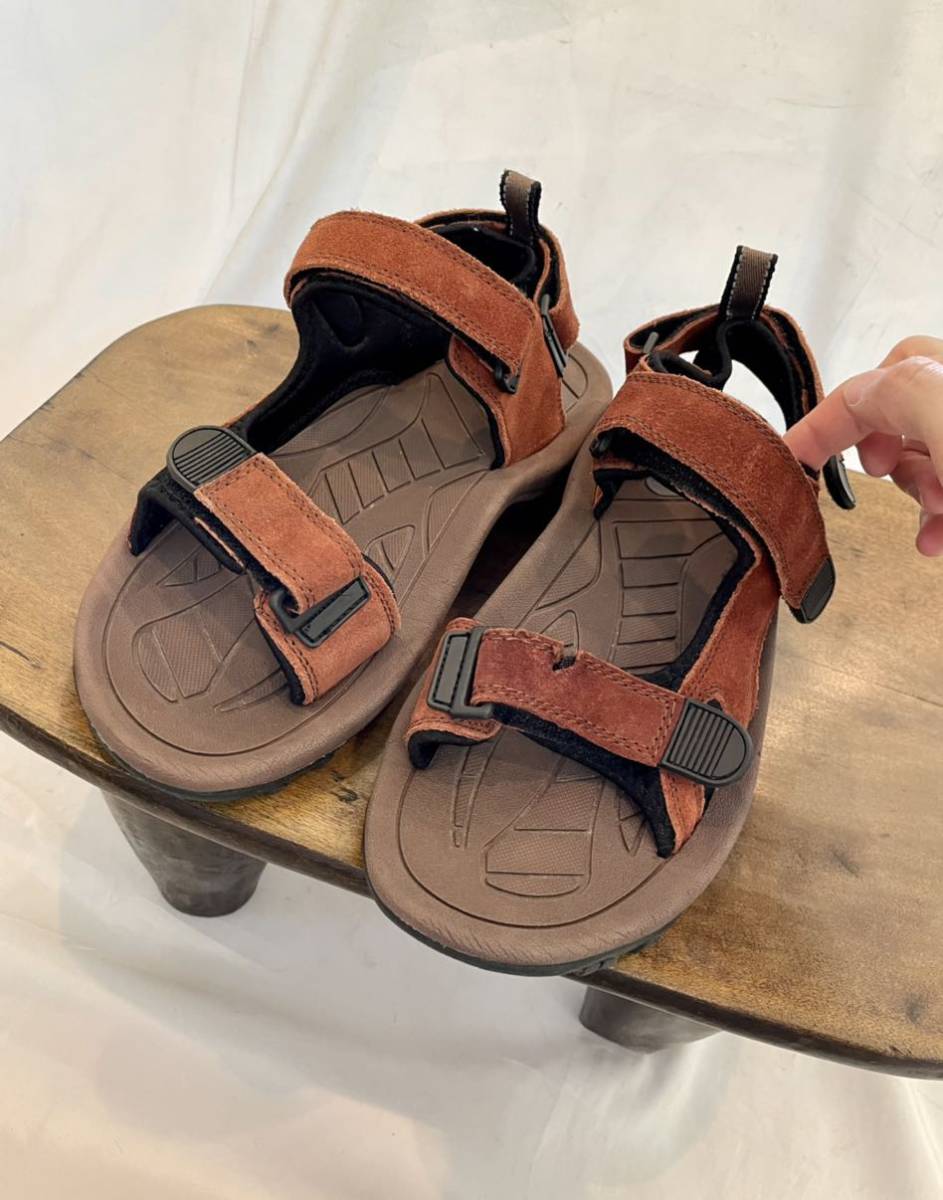 実物 イギリス軍 British Army トロピカル サンダル tropical sandal スポーツサンダル Size 9 約 27cm 茶色 ブラウン Teva suicoke chaco_画像1