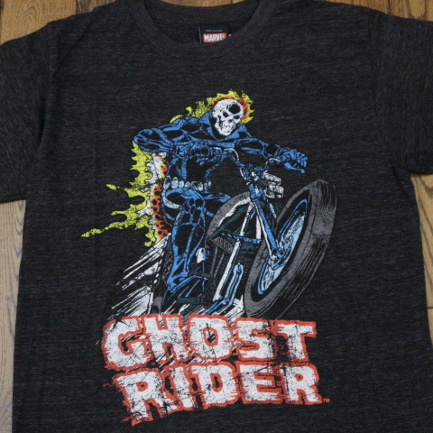 MARVEL GHOST RIDER ゴーストライダー Tシャツ S ブラック マーベル キャラクター イラスト ロゴ アメコミ 映画 ムービー_画像1