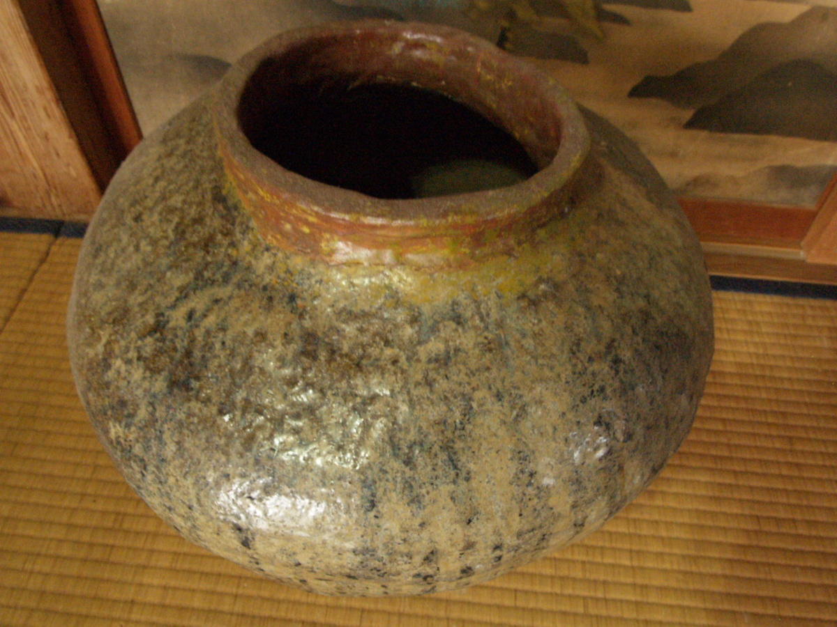 Yahoo!オークション - 希少 名品 鎌倉 室町時代 越前焼大壺39cm 石はぜ